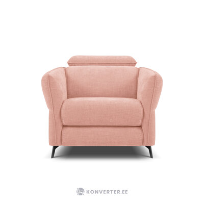 Armchair &#39;vit&#39; pink, structured fabric