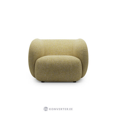 Atzveltnes krēsla pārvalks saulespuķu melanžā, strukturēts audums