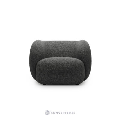 Чехол для кресла, темно-серый меланж, структурированная ткань