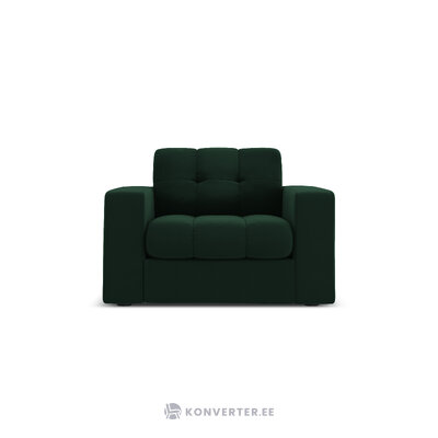 Atzveltnes krēsls (justin) micadon limitēta izlaiduma pudele zaļa, samta