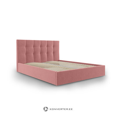 Bed phaedra, (micadon home) pink, velvet, 140x200