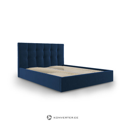 Bed phaedra, (micadoni home) deep blue, velvet, 140x200