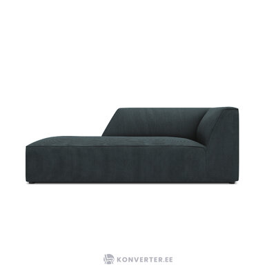 Chaise longue ruby, (micadon home) blue, velvet, left