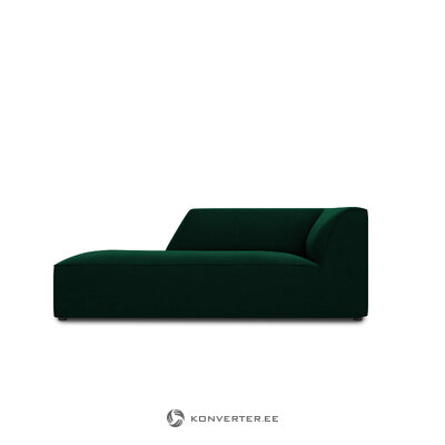 Atpūtas krēsls rubīns, (micadoni home) pudele zaļa, samta, kreisi