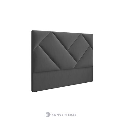 Headboard arkose, (micadoni home) dark grey, velvet, 160