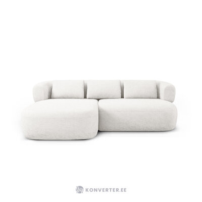 Corner sofa &#39;jenny&#39; light beige, chenille, left