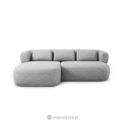 Corner sofa &#39;jenny&#39; silver, chenille, left