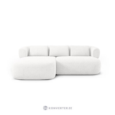 Corner sofa &#39;jenny&#39; ivory, boucle, left