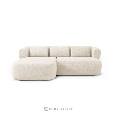 Boucle corner sofa &#39;jenny&#39; beige, boucle, left