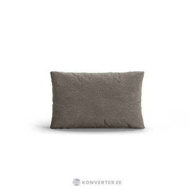 Подушка «мак» серая, букле