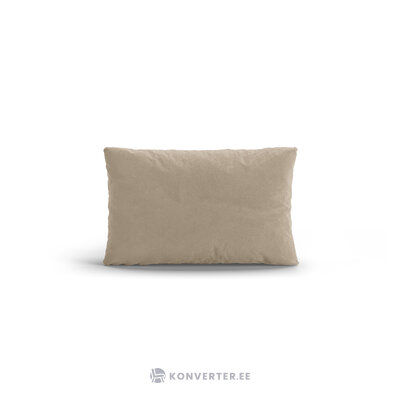 Spilvens &#39;poppy&#39; ecru krāsā, samts