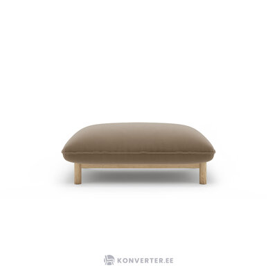 Atzveltnes krēsls 'ada' gaiši brūns, samts