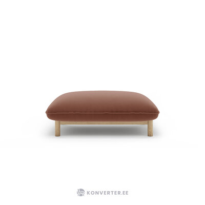 Atzveltnes krēsls &#39;ada&#39;, āda, samts