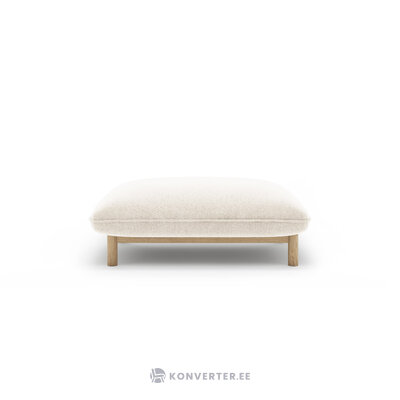 Atzveltnes krēsls &#39;ada&#39; ziloņkaula krāsā, strukturēts audums