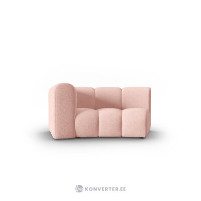 Sofa module (lupine) pink, chenille, left