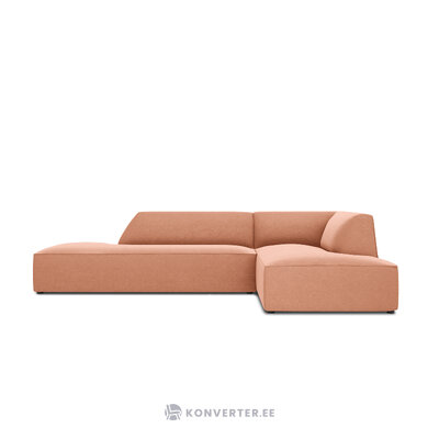 Kampinė sofa rubino (1), 4-vietė (micadon home) rožinė, aksominė, geresnė