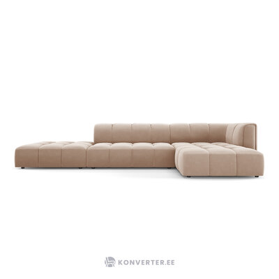 Modular corner sofa &#39;serena&#39; beige, velvet, better