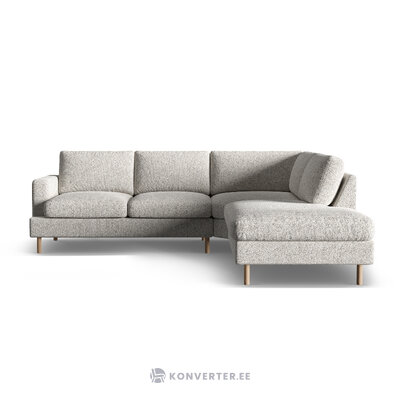 Corner sofa 'aliya' beige melange, structured fabric, right