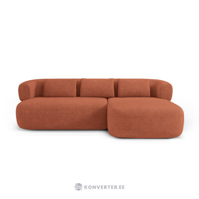 Corner sofa &#39;jenny&#39; brick, boucle, right