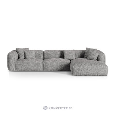 Stūra dīvāns &#39;martina&#39; grafīts, bukle, pa labi