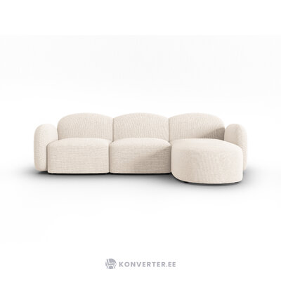 Corner sofa &quot;blair&quot; light beige, chenille, better