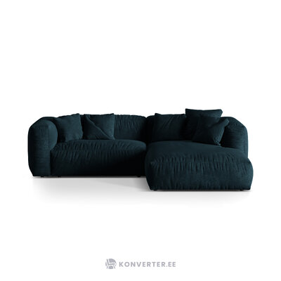 Modulaarinen kulmasohva &#39;martina&#39; syvä bensa, samettia, parempi