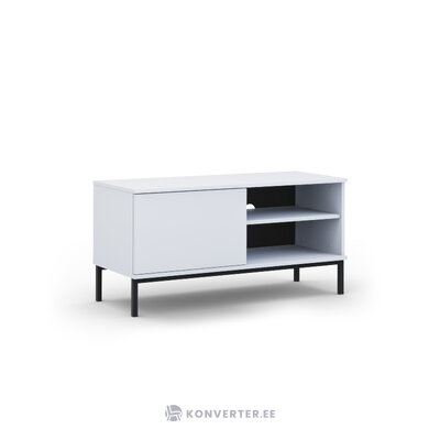 Console query, (micadoni home) white, mdf, black metal
