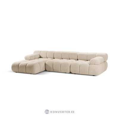 Corner sofa (bellis) 282x155 light beige, boucle, left