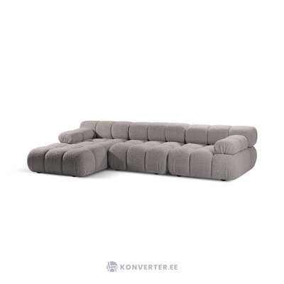 Corner sofa (bellis) 282x155 light gray, boucle, left