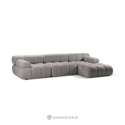 Corner sofa (bellis) 282x155 light gray, boucle, right