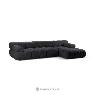 Corner sofa (bellis) 282x155 graphite, boucle, right