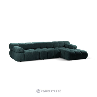 Corner sofa (bellis) 282x155 petrol, boucle, right