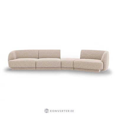 Modular sofa 'miley' beige, chenille, right