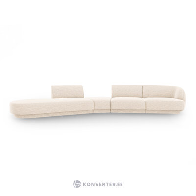 Modulaarinen sohva &#39;miley&#39; vaalea beige, chenille, vasen