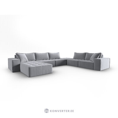 Modular corner sofa &#39;mike&#39; grey, velvet, better