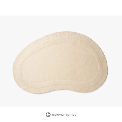 Baltas vilnonis kilimas „Cloria“ (micadoni) 150x230