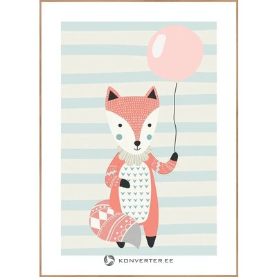 Puiduvärvi Raamiga Seinapilt Nordic Fox (Malerifabrikken) 50x70