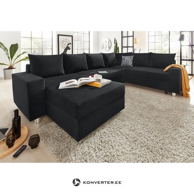 Black corner sofa (Paris)