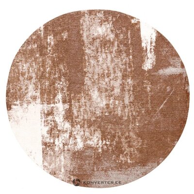 Brown round rug (rust copper) d=200