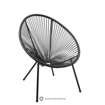 Melna dizaina dārza krēsls dalida (kaitējumu imports) neskarts