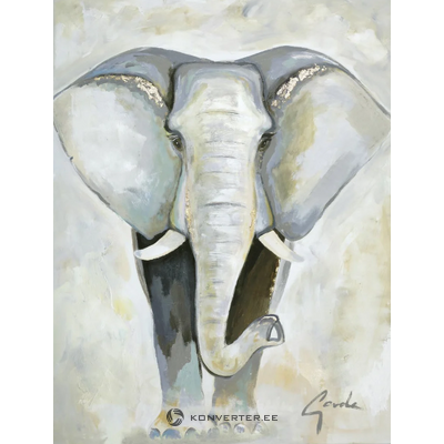 Käsintehty elefanttimaalaus (malerifabrikken) 90x120