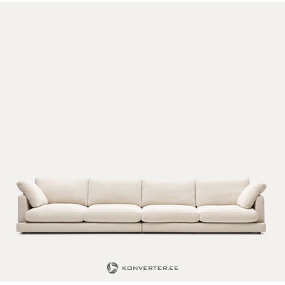 Gala 6 istuttava sohva beige, 390 cm ehjä
