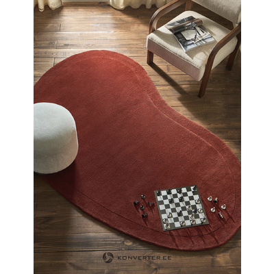 Ovāls Terrkota krāsas vilnas paklājs (Kadey) 120x180