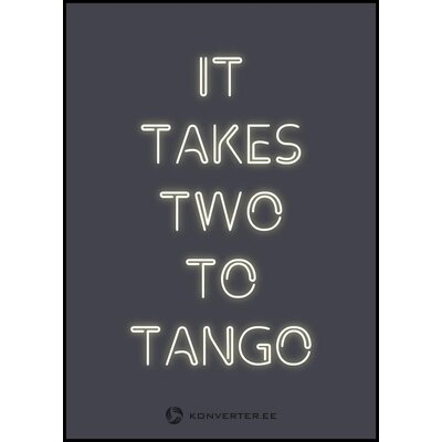 Seinäkuva kaksi tangoon (malerifabrikken)