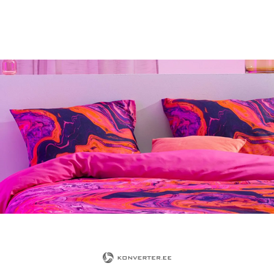 Pink patterned bedding set (trance) 240x200/220 + 2x 60x70 whole