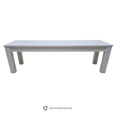White solid wood bench (wilma)