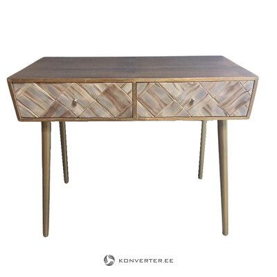 Brown console table (ixia) with cosmetic defects