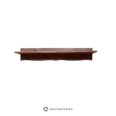 Brown solid wood wall shelf