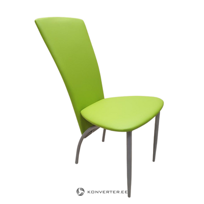 Žalia odinė kėdė