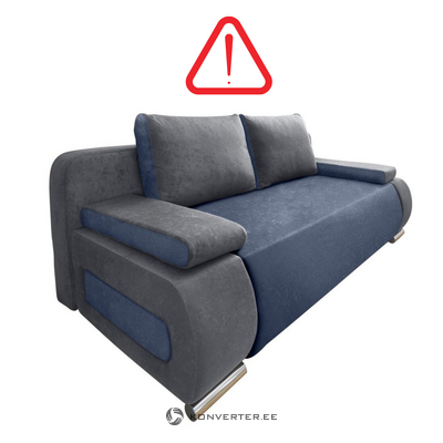 Antracito mėlyna sofa-lova moritz 2 su kosmetiniais defektais